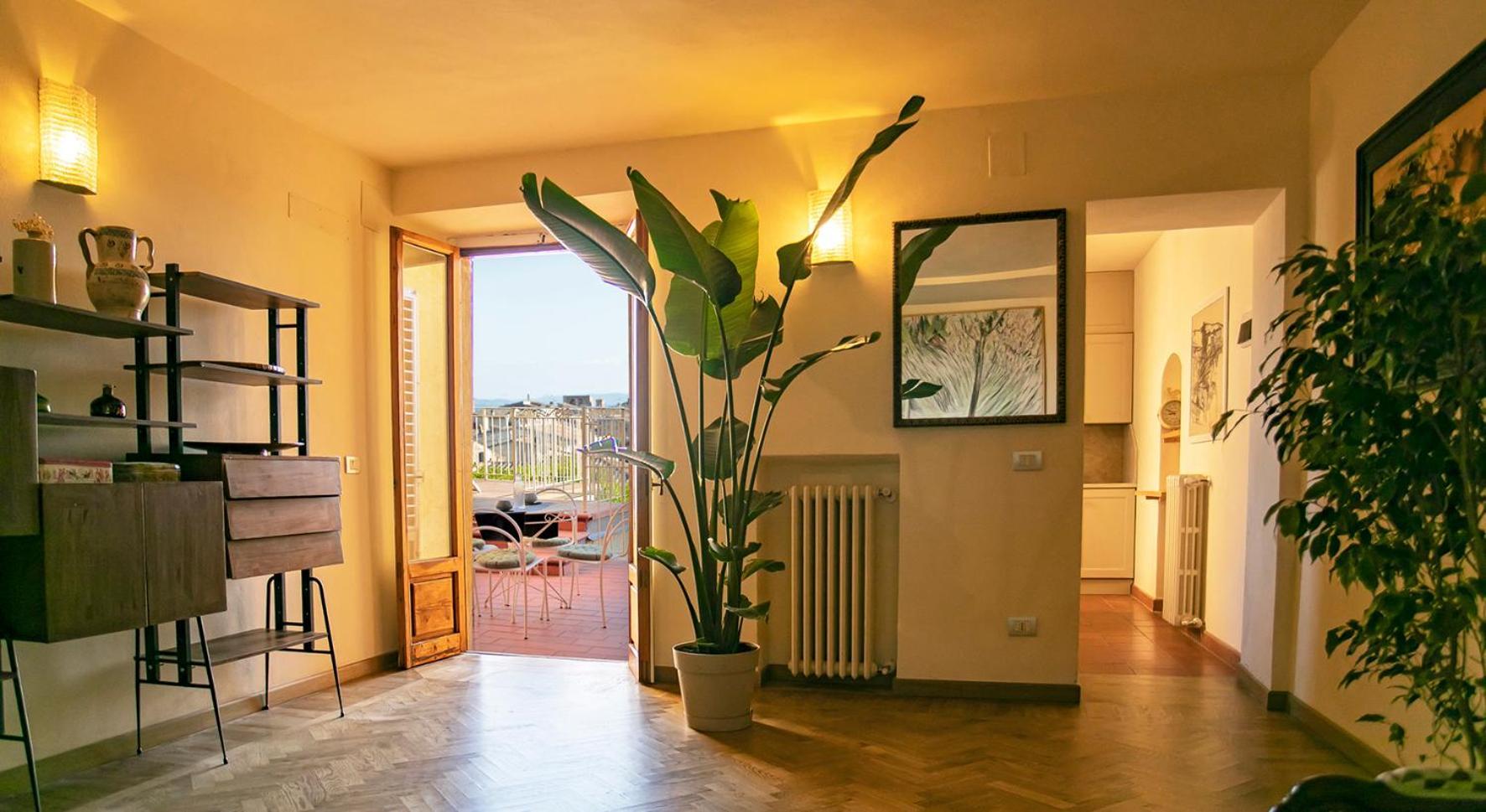 Appartamento Le Palme Con Terrazze In Centro San Gimignano Exterior foto